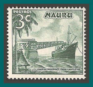 Nauru 1966 Phosphate Loading, 3c MNH 60,SG68