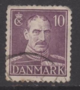 Denmark  Scott#  280  used single