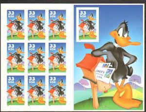 US #3306 Mint Sheet Daffy Duck  