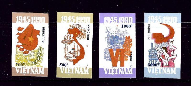 Vietnam 2166-69 MNH 1990 imperf set