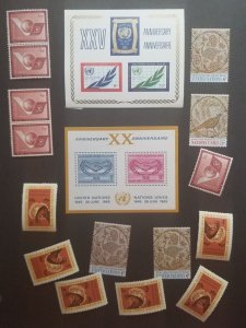 UN UNITED NATIONS Stamp Lot Unused Mint MNH MH T4835