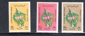 SYRIA #502-504  1968  MOBILIZTION  MINT VF NH  O.G