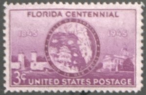 Scott #927 1945 3¢ Florida Centennial MNH OG VF
