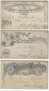 1891-1894 - American Wheelmen Membership Cards - Ephemera 1094