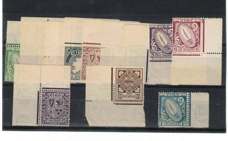 Ireland #65 - #76 (SG #71 / #82) Mint Fine - Very Fine Never Hinged Set