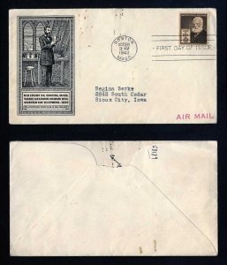 # 893 First Day Cover addressed with Bell Telephone cachet dated 10-28-1940