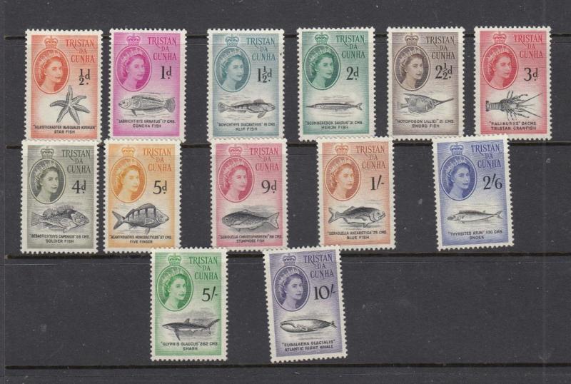 TRISTAN DA CUNHA # 28-41 VF-MNH CAT VALUE $76.25