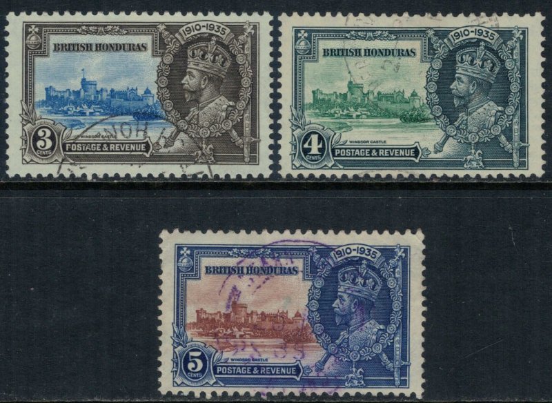 British Honduras #108-10  CV $7.35