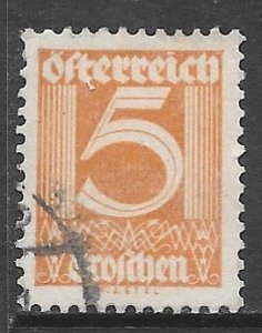 Austria 307: 5g Numeral, used, VF