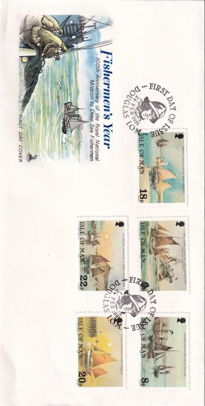 1981, Isle of Man: Fishermen's Year, FDC (E12302)