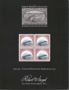 Superb U.S. Stamps, Robert A. Siegel, Sale #1231, Feb. 9-10, 2021, Catalog 