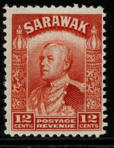 SARAWAK SG114a 1941 12c ORANGE MTD MINT