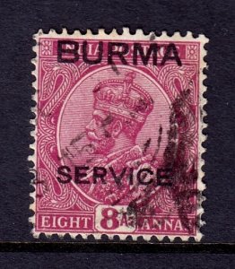 Burma - Scott #O9 - Used - Pencil/rev. - SCV $4.00