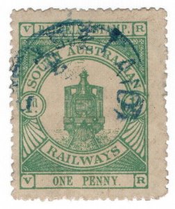 (I.B) Australia - South Australia Railways : Parcels Stamp 1d