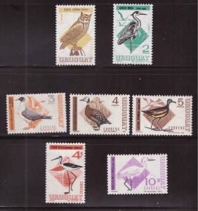 Uruguay Scott  751-756 MH* 1968-1970 Bird set CV$20