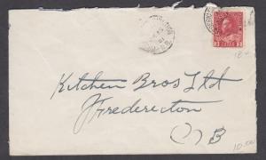 NEW BRUNSWICK TOWN CANCEL COVER FREDERICTON JUNCTION