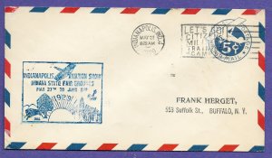 INDIANAPOLIS - 1929 AVIATION SHOW AT FAIR GROUNDS. AIRMAIL EVENT COVER