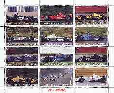 Udmurtia Republic 2000 Formula 1 perf sheetlet containing...