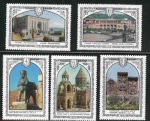 Russia Scott 4696-4700 MNH** 1978 Armenian Architecture set