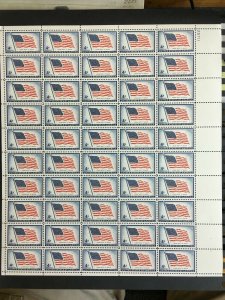 1957 sheet - 48-star flag, Sc# 1094