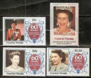 Tuvalu - Funafuti 1986 Queen Elizabeth II 60th Birth Day MNH # 2621