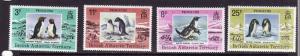 British Antarctic Territory-Sc#72-5-unused NH set-Birds-Penguins-1979-