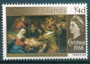 Cayman Islands 1/4d Christmas issue of 1969, Scott 209, MVLH