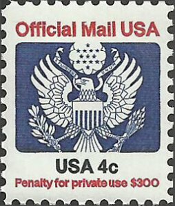 # O128 Mint Never Hinged ( MNH ) EAGLE HOLDING ARROWS AND BRANCH