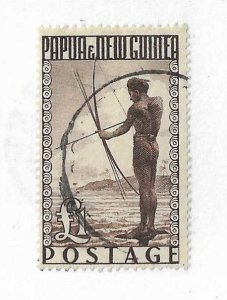 Papua & New Guinea Sc #136   pound value used VF