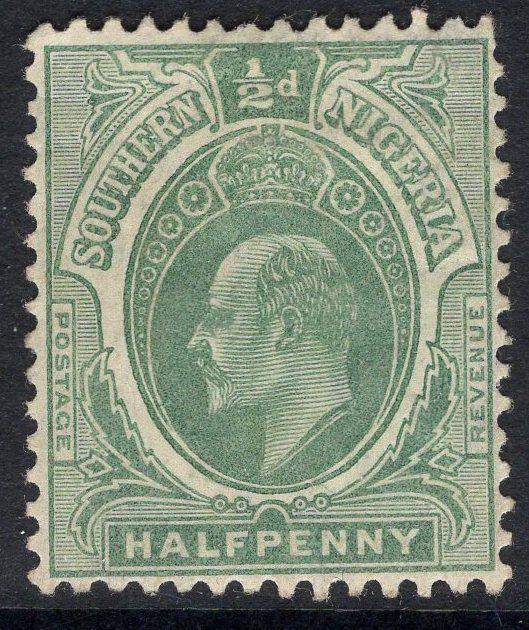 SOUTHERN NIGERIA SG33 1907 ½d GREY-GREEN HEAD DIE B MTD MINT