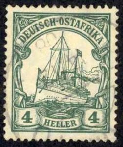 German East Africa Sc# 23 Used (b) 1905 4h Kaiser's Yacht