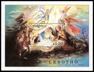Lesotho 318 Christmas 1980 Mint (CTO) Souvenir Sheet