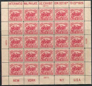 630 2c Battle of White Plains Souvenir Sheet, MNH OG VF Cat Val $575