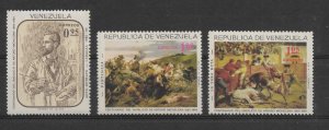 VENEZUELA 1966 ART PAINTINGS BY ARTURO MICHELENA PAINTER CENTENARY OF BIRTH MNH