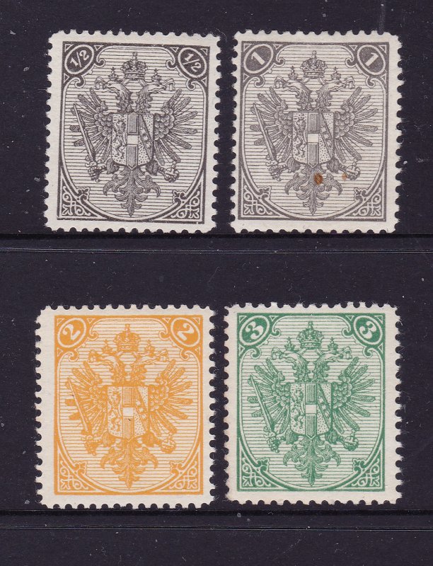 Bosnia & Hertzog x 4 decent earlies mint (3 MNH)