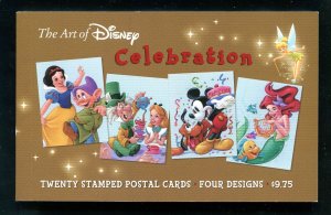Disney Celebration Complete Pack of 20 Postal Cards