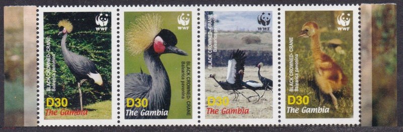 2006 Gambia 5631-5634strip WWF / Birds 8,00 €