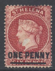 Saint Helena Scott 35 - SG37, 1884 Victoria 1d MH* fault