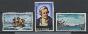 South Georgia #41-43 Mint (NH) Single (Complete Set)