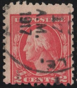 SC#425 2¢ George Washington Single (1914) Used