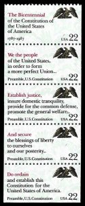 PCBstamps   US #2355/2359a Bk Pane $1.10(5x22c)US Constitution, MNH, (6)