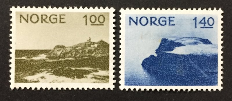 Norway 1974  #631-2, Lindesnes, Used.