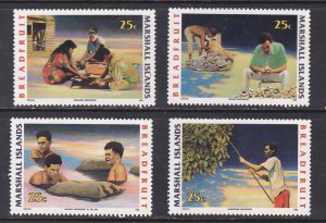 Marshall Islands # 387-390, Breadfruit, Mint NH, 1/2 Cat.