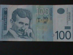 BOSNIA-HERZEOVINA-2012-SERBIAN NATIONAL BANK-$100 DINARA NOTE-CIRCULATED VF