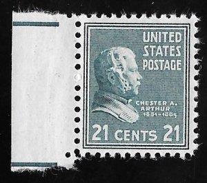 826 21 cent C Arthur Stamp mint OG NH VF