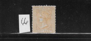 CEYLON SCOTT #66 1872-80 8C (ORANGE) PERF 14 - WMK 1- MINT NO GUM