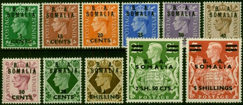 Somalia 1950 Set of 11 SGS21-S31 Fine LMM