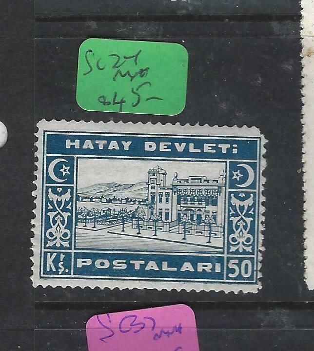 HATAY SYRIA  (P0420B)  OVPT ON TURKEY  50 KRS  SC 37   MNH