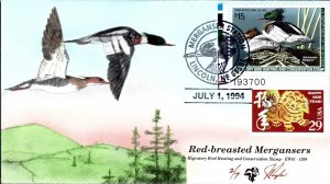Rare Pugh Designed/Painted Pl# Red-Breasted Mergansers RW61...2 of Only 7 sold!!