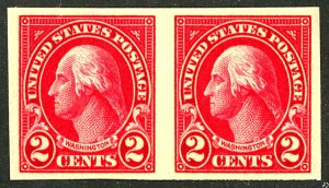 U.S. #577 MINT PAIR OG LH